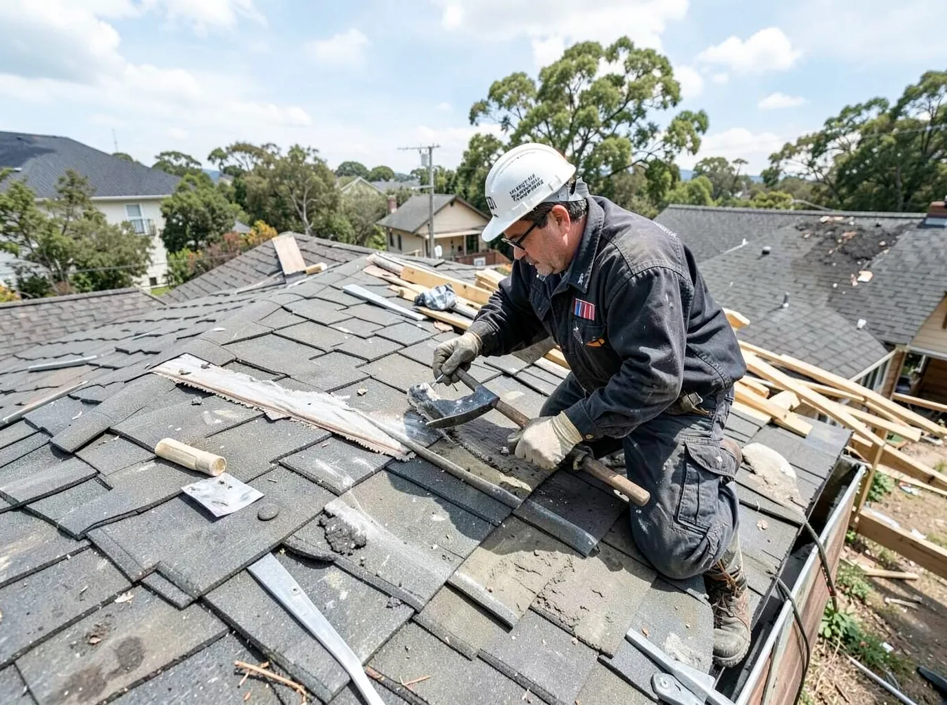 Wind Damage Roof Repair in Temple